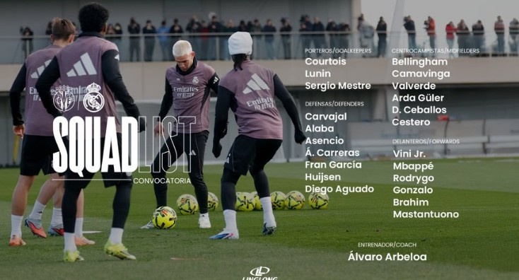 英超-皇马官方公布本轮西甲名单：姆巴佩领衔，罗德里戈、迪亚斯回归